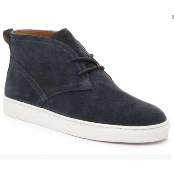 LUCKY BRAND Size 8 Lorelle Mid Top Chukka Sneaker Navy Blue - Picture 1 of 14